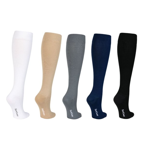 Gaveeske 5 Par St�ttestr�mper Bambus, Rib Weave, BASIC