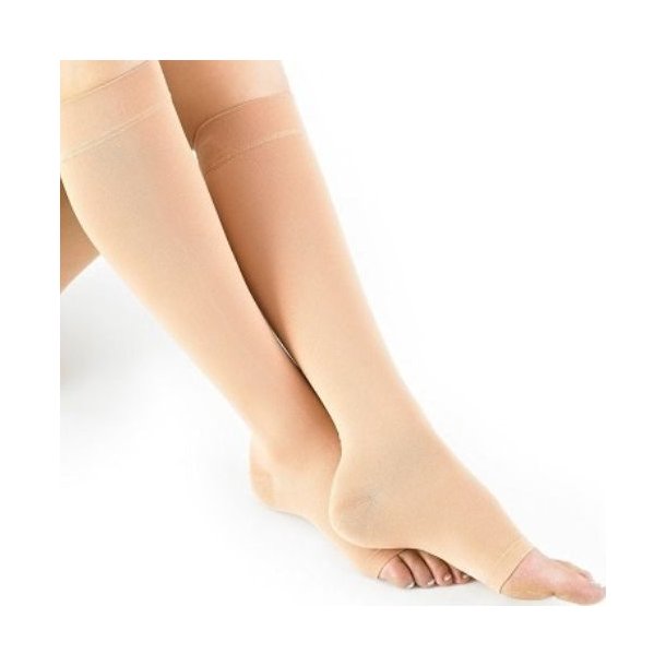 L��kinn�llinen kompressiosukka 2. lk, beige, k�rjet�n