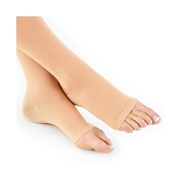 L��kinn�llinen kompressiosukka 2. lk, beige, k�rjet�n