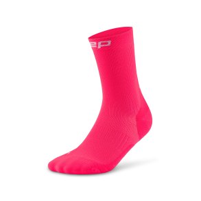 CEP Core Run 5.0 Mid Cut Podkolanwki Uciskowe Sportowe, Pink, Kobieta