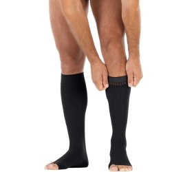 JOBST ForMen US Softfit, Kompressionsstrmpfe, Klasse 2, ohne Spitze, Schwarz
