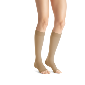 JOBST Opaque US Class 2 SoftFit, Compression Stockings, Open Toe, Natural