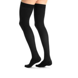 JOBST Opaque US Class 2, Stay-Up Compression Stockings w/Dot Band, Black