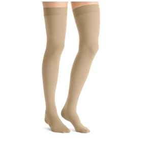 JOBST Opaque US Class 2, Stay-Up Compression Stockings w/Dot Band, Natural