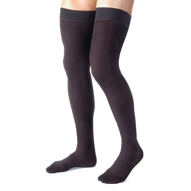 JOBST ForMen US Class 2, Stay-Up Compression Stockings, Black