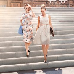 JOBST UltraSheer US klasse 2, Stay-Up Kompresjonsstrmper m/Blondebnd, Natural