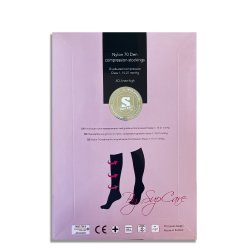 Nylon Compression Stockings, Black