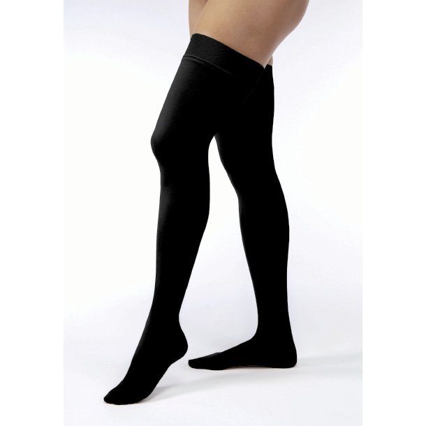 JOBST Opaque US Class 2, Stay-Up Compression Stockings w/Dot Band, Black