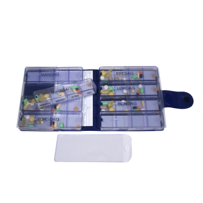 Doserings�ske 1-uges�t - 7+1 �ske i bl� plastbog