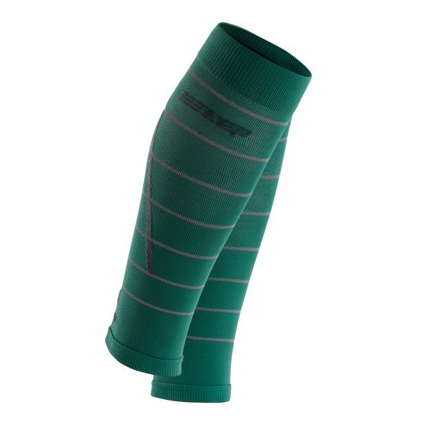 CEP Manchons de compression, avec des réflexes, verd (Homme)