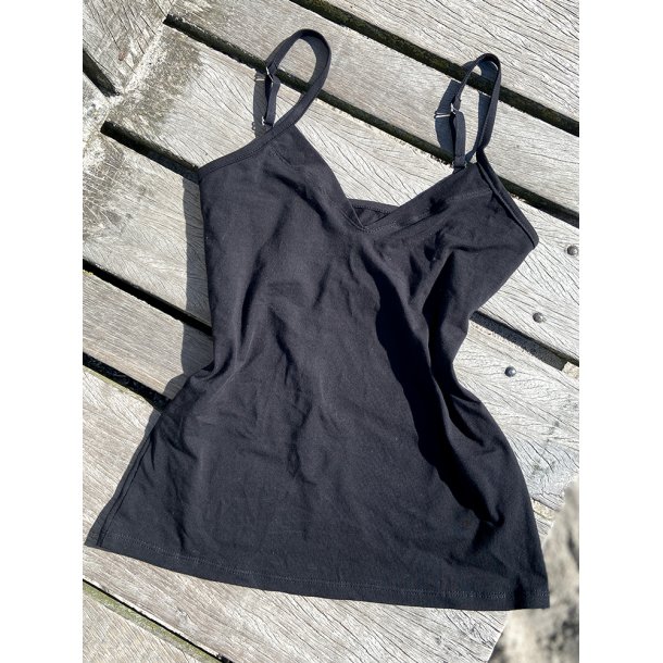 Top og truse, set, svart