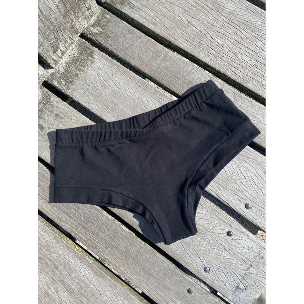 Top og truse, set, svart