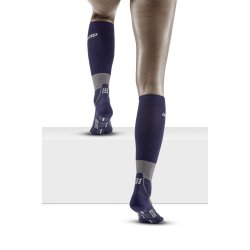 CEP Kompressionsstrumpor med Merinoull, fr Vandring, Peacoat/Grey, Kvinna