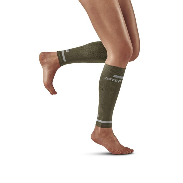 CEP The Run 4.0 Kompresjons Sleeves, Olive, Kvinne