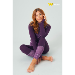 Lange Underbukser for Damer, Bambus, Plomme/lavendel