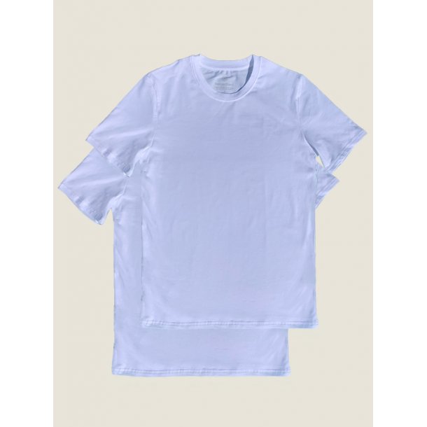 T-paita, 2-pack, valkoinen
