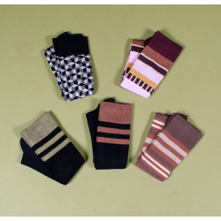 Compression Stockings, 5 Pairs Mixed Styles