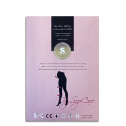 Maternity Compression Tights Microfiber, 140 Denier, Soleil