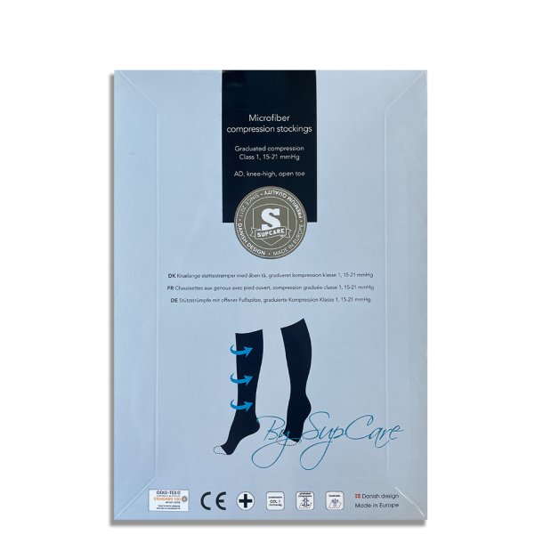 Flight Support Stockings Microfiber, Open Toe, Soleil